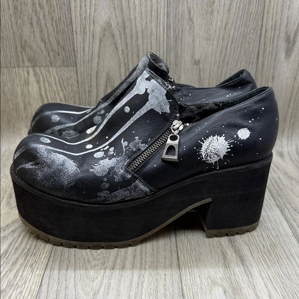 Sofia Black and White Platform Shoes